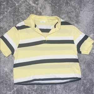 Cropped Yellow Polo